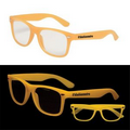 Orange Glow in the Dark Glasses